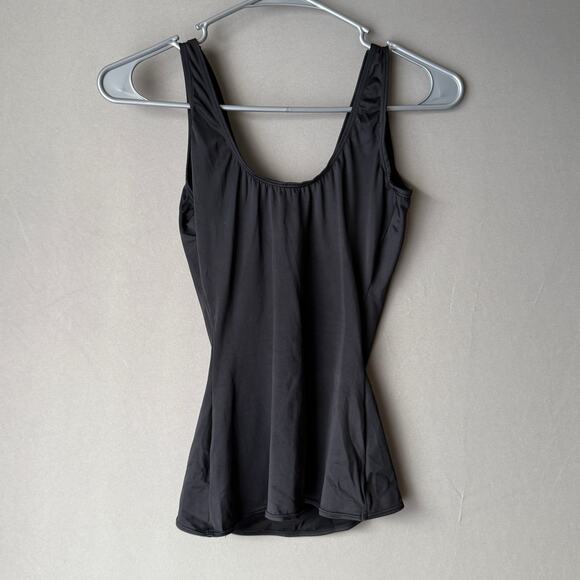 Assets sz M black deep plunge shaping tank‎ top - Picture 5 of 7